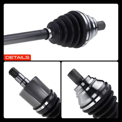 A-Premium Front Right Passenger Side CV Axle Shaft Assembly | Compatible with Volkswagen Jetta 2005-2018 CC Golf SportWagen Passat CC Rabbit, Replace# 1K0407272EF 1K0407272GE - style: Front Passenger Side