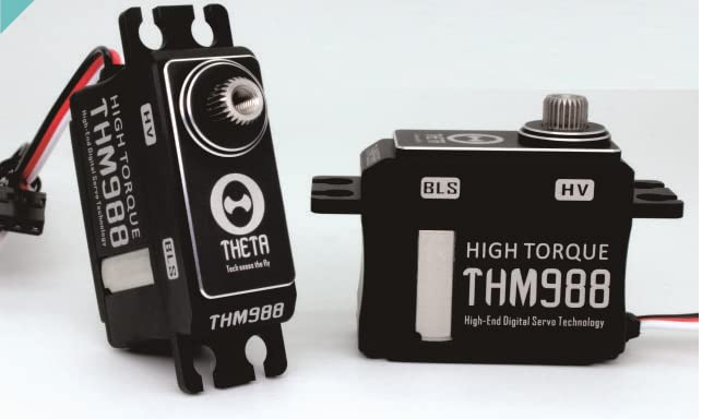 RC Helicopter High-Torque, Mini brushless servo Theta THM988 HV Mini Brushless Servo for Main Blade 430-520mm RC Helicopters Or 1/12 Scale RC Car
