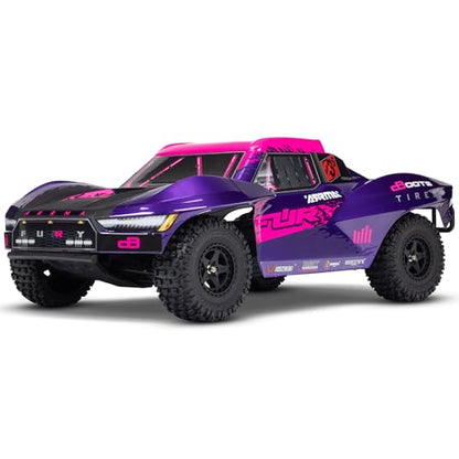 ARRMA RC Truck 1/10 FURY 2wd 223S BLX Brushless Short Course Truck RTR (Battery and Charger Not Included) with DSC, Purple, ARA3521T3 - color: Purple
