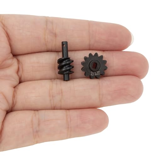 MEUS Racing SCX24 2-12T Overdrive Differential Gear Helical Diff Gears Set for Axial SCX24 Deadbolt C10 JLU Gladiator Bronco 1/24 RC Crawler Car Upgrade Parts, 2 Sets - size: 2-12T