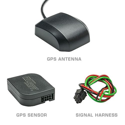 GlowShift GPS Speedometer Sensor Adapter Kit for Speedo Gauges - Acquires Car Truck Vehicle Driving Speed MPH KPH - Antenna Installs to Roof or on Trunk - Easy Installation