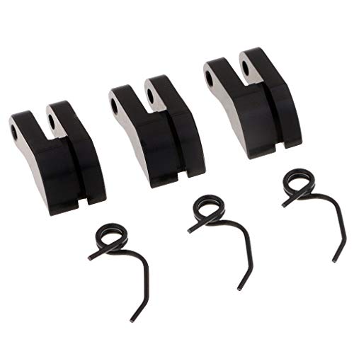 Share Goo Aluminum Clutch Shoes with Springs Compatible with HSP RC 1:8 Scale Nitro Engine Car Truck Upgrade Parts #081008 (81202)-Black