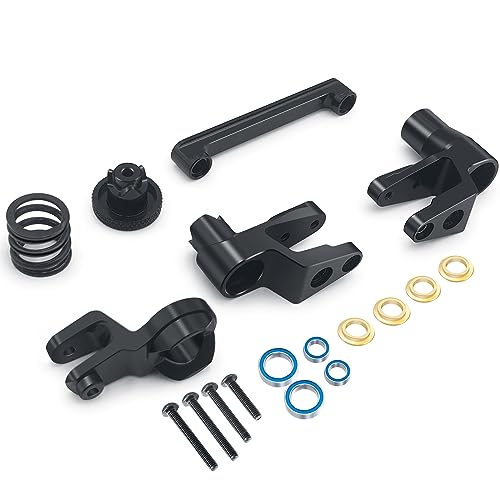 Metal Steering Suspension Knuckle Kit for 1/10 RC Car Maxx WideMAXX Truck