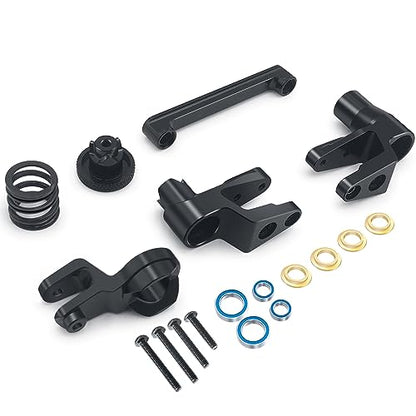 Metal Steering Suspension Knuckle Kit for 1/10 RC Car Maxx WideMAXX Truck
