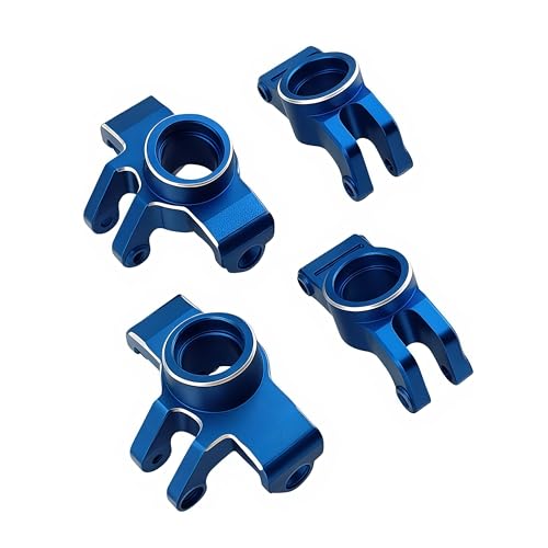 Front Steering Knuckles & Rear Hubs for ARRMA Typhon Granite GROM (Blue) | Aluminum,1/14,1/18,380 Brushed,4X4,Monster Truck,Hop-Up Parts,ARA330807,CNC Machined,High Strength - color: Blue
