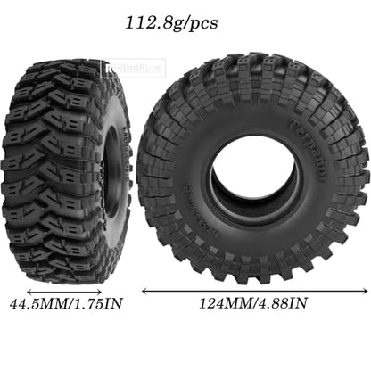 1.9 Inch RC Crawler Tires Skins Soft Rubber Off-Road Tyres for 1/10 TRX4 TRX6 SCX10 90046 AX103007 D90 Gen7 MST VS4-10,RCHuiWow High Grip Mud Terrain Tyres,StyleA - style: StyleA(4pcs)