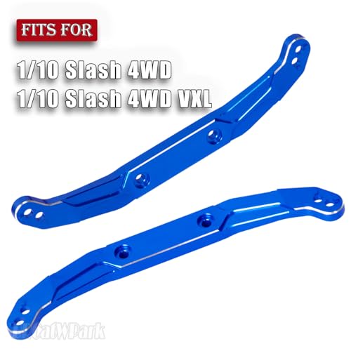 RC Body Mount Upgrades Part for 1/10 Slash 4x4 VXL,Aluminum Front & Rear Body Mounts with Body Posts Hops Up,Navy Blue - color: Navy Blue - (Upgrades)