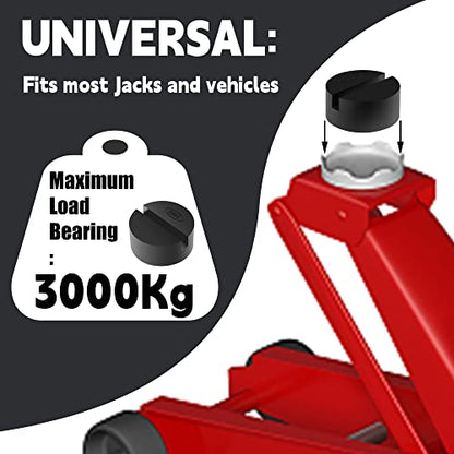 DEDC Floor Jack Pad Universal Jack Stand Rubber Pinch Protector Car Adapter 1 Pack, Oil Change Mush Haves, Change Tire Repair Tires Oil Must Have, for Car SUV Truck Pickup Sedan MPV Wagon