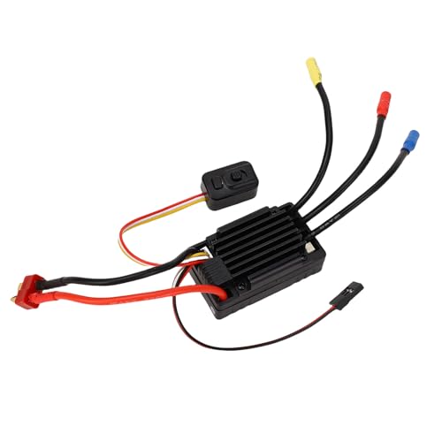 FTVOGUE 35A Brushless ESC Electronic Speed Controller for RC Cars with 4 Level Brake 8 Level Drag Brake for 1/10 Scale Short Course Trucks Buggies