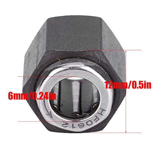 Jovenn Hex Nut One Way Bearing, 1/10 Engine Bearing, 6mm Hex Nut Outdoor for Vertex VX SH RC Car 16 18 21 1/8 1/10 Nitro Engine(T10045 12MM)