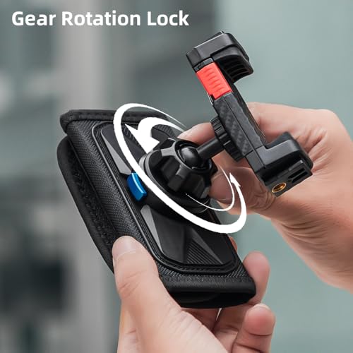 Backpack Mount Bag Shoulder Strap Clip Holder Attachment Compatible with iPhone 17/16/15 Pro Max/15/14/13/12, Samsung and More Phones (Black-01)