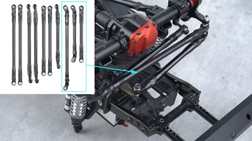 Aluminum Link Rod Linkage 313MM Wheelbase for 1/10th Axial SCX10-II | RC Crawler Car Upgrade Parts