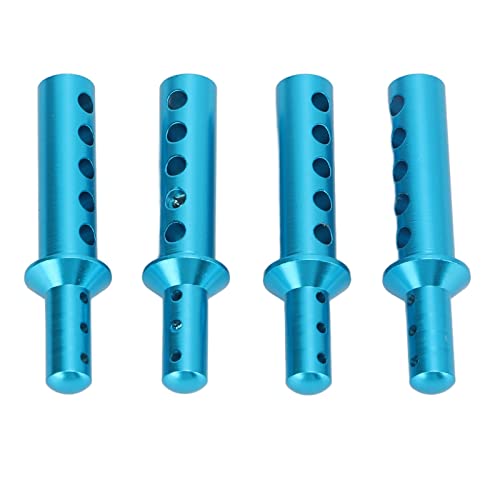 RC Body Post, High Strength Aluminum Alloy Column for 1/10 HSP 94111 94108 94188 RC Car, with Car Shell Buckle for Easy Installation (Blue)