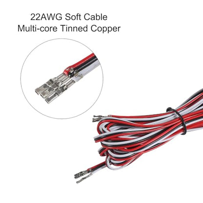 JST Servo Connector Kit 40 Sets Servo Plug Male Female Connector Crimp Pin Cable Kit Compatible JST SYP Futaba for Hitec Spektrum RC