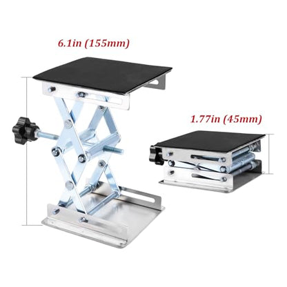 RC Work Stand Stainless Steel Adjustable for 1/10-1/18 Scale RC Cars | All-metal adjustable stand with anti-slip base for 1/10 1/12 1/14 1/16 1/18 Scale RC Cars Upgrades - size: Small (1/10–1/18)