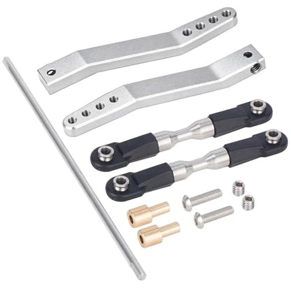 Metal Rear Sway Bar Anti-Roll Set Upgrade for 1/10 Wraith RR10 Yeti | Fit 1/10 Axial Wraith RR10 Yeti crawler Reduce body roll & boost driving stability Sturdy metal, practical RC upgrade partjia - color: Silver