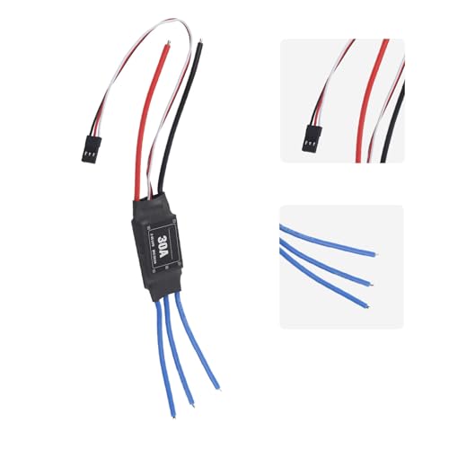 Bidirectional Brushless ESC Electronic Speed Controller for RC Car Boat Ship Underwater Propeller (30A)