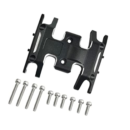 MORLORDY Aluminum RC Skid Plate Chassis Protector for Axial SCX24, Black | 1/24 RC Crawler Car Bronco Gladiator Deadbolt JLU C10 Upgrades Parts