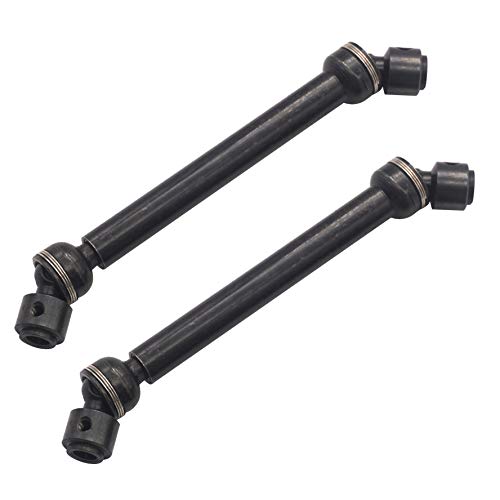 2Pack ShareGoo Universal Steel Centre Drive Shaft Dogbone Compatible with Tamiya CC01 Axial SCX10 D90 HSP 94180 Redcat 1/10 RC Crawler Car (112-152mm)