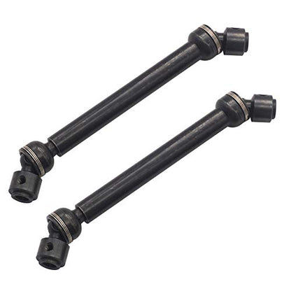 2Pack ShareGoo Universal Steel Centre Drive Shaft Dogbone Compatible with Tamiya CC01 Axial SCX10 D90 HSP 94180 Redcat 1/10 RC Crawler Car (112-152mm)