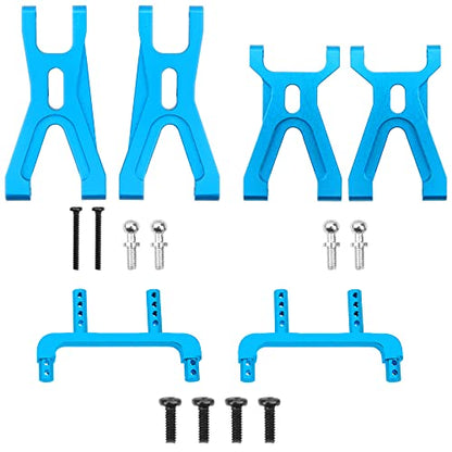 ShareGoo Metal Steering Knuckles Kit Shock Tower Bearings Chassis Brace Transmission Shaft Hex Adapter Compatible with WLtoys A949 A969 A959-A A979 k929 1/18 RC Car Upgrade Parts
