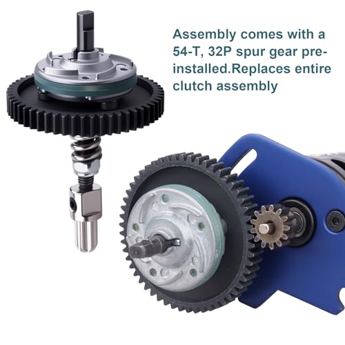 Metal Steel 6878 Differential Gear Slipper Clutch Diff Gear Spur Gear for Traxxas Slash 4X4 / Stampede 4X4 / Rustle 4X4, Replacement of 6878
