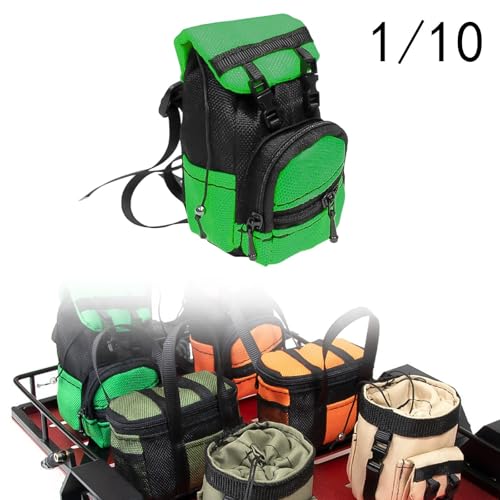 RC Vehicle Travel Pack for 1/8 1/10 Model Car Accessories, Green Backpack - color: Green Backpack