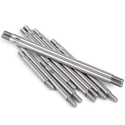QUE-T 10pcs Stainless Steel Pull Rod Link Linkage for 1/10 RC TRX-4 Crawler Car (324mm Wheelbase) - size: 324mm Wheelbase