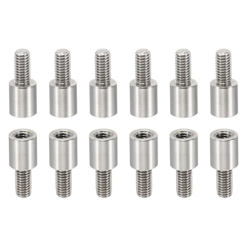 PATIKIL 24pcs M3 Standoffs, M3 7+6mm Spacer Standoffs Steel Threaded Standoffs Screws Kit 3mm ID 5mm OD Metric Male Female Thread Adapters for Circuit Board PCB RC Drones Motherboard - size: 7+6mm L