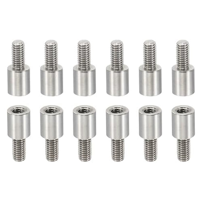 PATIKIL 24pcs M3 Standoffs, M3 7+6mm Spacer Standoffs Steel Threaded Standoffs Screws Kit 3mm ID 5mm OD Metric Male Female Thread Adapters for Circuit Board PCB RC Drones Motherboard - size: 7+6mm L