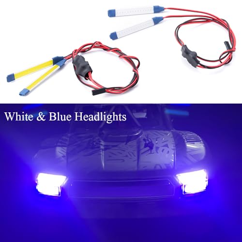 MORLORDY 1/7 RC Car LED Light Kit - Headlight Taillights Rear Top Light Lamp Set for ARR-ma 1/7 Mojave 6S EXB BLX RC Desert Truck