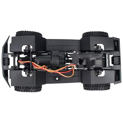 AMK TRX4M Nylon Chassis Frame with 2-Speed Gearbox, 155mm Wheelbase, Assembled 1/18 RC Crawler Chassis for TRX4M Bronco Defender JJRC C8809 C8801 Upgrade Parts