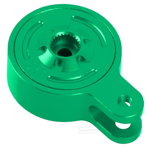 RC Servo Saver Set 25T Upgrades Part for 1/10 Big Rock 3S BLX,Granite/Senton 3S BLX & Mega550,Kraton/Outcast 4S BLX,1/8 Typhon 3S BLX& Mega550,Alloy Fixed Link Steering Servo Saver,Green - color: Green-1 Set