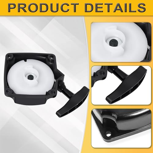 Podoy Recoil Pull Starter with Claw Pawl Cog Compatible with ATV Pocket Dirt Bike Scooter Chopper 33cc 43cc 47cc 49cc 50cc