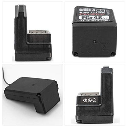 Flysky Noble NB4 Pro Receiver FS-FGR4S V2 Receiver AFHDS 3 Built-in Single-Antenna Bidirectional Output Receiver for Flysky NB4 PL18 RC Transmitter (FS-FGR4S Receiver) - style: FS-FGR4S Receiver