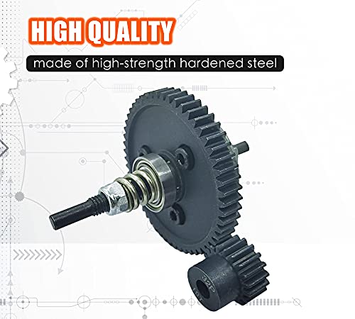 Steel 6878 Differential Gear Complete Slipper Clutch for Traxxas Slash | 32P 15T/17T/19T Pinions Gear Set High Strength Wear Resistant for Traxxas Slash 4X4/ Stampede 4X4 / Rustler 4X4