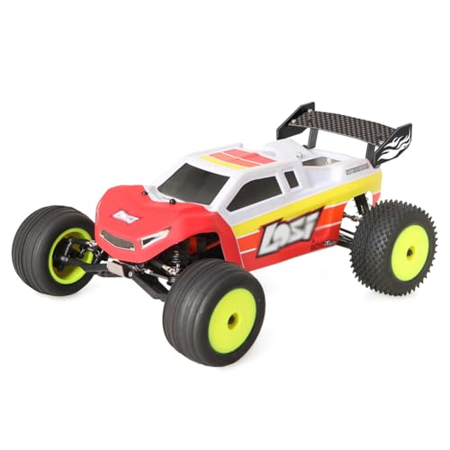 1/18 RC Rear Wing Carbon Fiber RC Tail Wing Compatible with LOSI 1/18 mini-T 2.0 RC Truck Upgrades (Black)