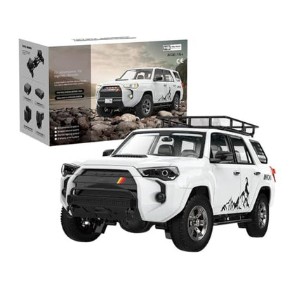 Remote Control Car, All Terrains RC Electric Brushed Off Road Climbing Car, 1/18 4WD RC Buggy Truck 2.4G RC Car, High Speed RC Truck Vehicle Model for Adults RTR Version, White - color: White, size: High-End RTR Version