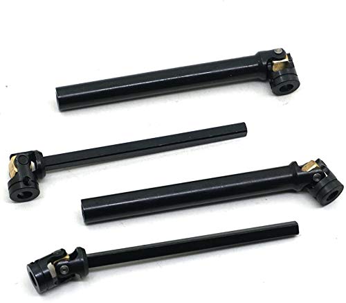 2PCS Stainless Steel Centre Drive Shaft CVD Upgrade Parts for 1/10 RC Crawler Axial SCX10 RC4WD D90 Redcat Gen7 /Pro Crawler (100-138MM)