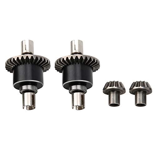 Alomejor 1/14 RC Car Differential, Metal Diff Drive Gear Wheel Set RC Differential Gears 1/14 144001 RC Car