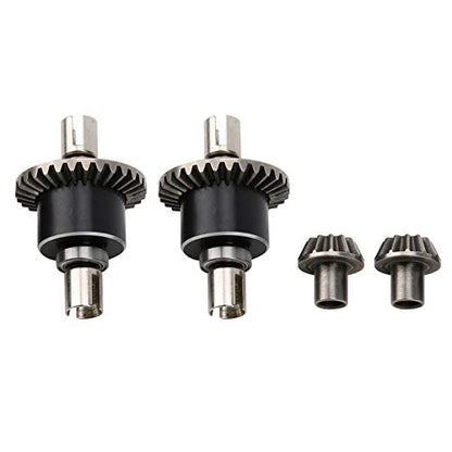 Alomejor 1/14 RC Car Differential, Metal Diff Drive Gear Wheel Set RC Differential Gears 1/14 144001 RC Car
