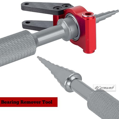 RC Tool Kit 1.5/2.0/2.5/3.0mm Hex,4.0/5.5/7.0/8.0mm Nut Driver,17mm Wheel Hex,Shock Plier,Bearing Tool,Screwdriver Set for 1/10 Trx4 Slash 4X4 BL-2S SCX10 III,SENTON L0S1 1/8,1/6 Trx6,Red - color: Red(1set)