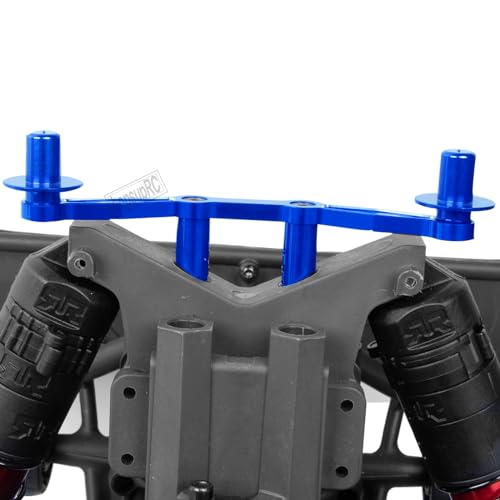 Aluminum Front Rear Body Posts Mount Shell Column Fixing Bracket Upgrades Part for 1/8 Mojave 4X4 4S BLX RC Car,Alloy Body Post Set Hops Up,Replaces ARA320740 Blue - color: Blue/Body Post Set