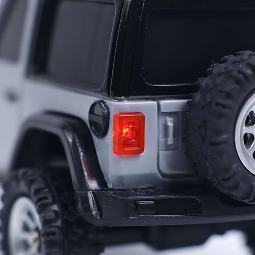 RTR 1/36 Radio Control Crawler 3601A 4X4 RC Off Road Car Model Light System Battery Mini Vehicle Model Gift Collection Hobby Grade Model for 14+ Ages - color: 3601a-grey