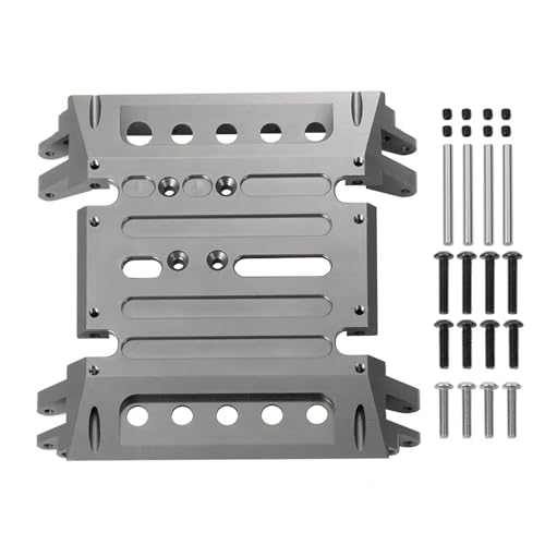 Aluminum Chassis Skid Plate Transmission Mount 1/10 for Axial for Wraith 90018 RC Rock Crawler Car Parts(Titanium) - color: Titanium