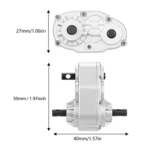 Metal Transfer Case RC Transfer Gearbox Accessory for SCX10 Gelande II D90 1 10 RC Crawler Car Sturdy Metal Construction Easy Installation Lightweight Design Durable