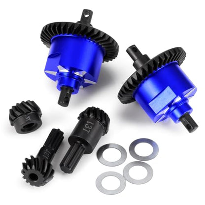 Front Rear Complete Differential for Tra-xxas Mini Maxx 4WD | XRT VXL-3S Monster Truck 1:16 Upgrades Steel Aluminum 7075 Alloy - style: Front & Rear Complete Differential