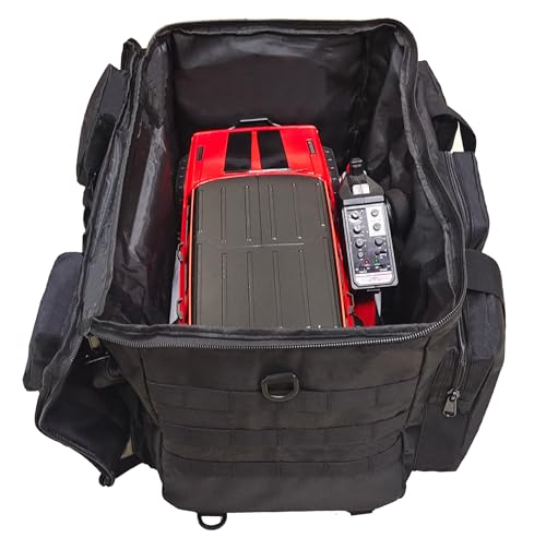 RC Car Duffel Bag,RC Waterproof Bag,RC Storage Bag for 1/10 RC Crawler Drift Cars Sports Car Axial SCX10 90046 D90 TF2 MST Tamiya CC01 HSP 94123 (C Black) - size: C Black