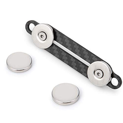 RC Car Front Shell Column Magnetic Stand Invisible Body Post Front Body Mounts Stealth CNC with Magnet for 1:10 RC Crawler Car Axial SCX10 90046 Upgrades