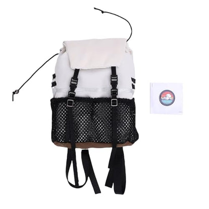Yctze RC Simulation Backpack, Oxford Cloth Storage Bag, Stickers Backpack with Customization, Ideal for SCX10, 1/8 & 1/10 Scale RC Crawlers (White) - color: White